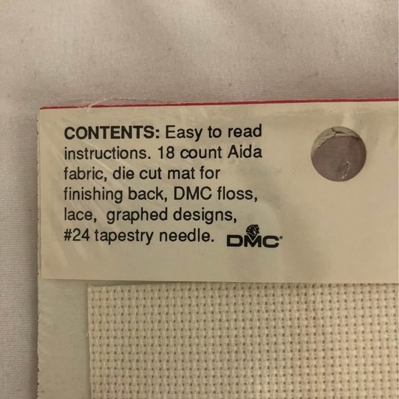 Vintage Lace Ornament "Joy Bear” Cross Stitch Kit #1225 Designs for the Needle - Picture 4 of 4